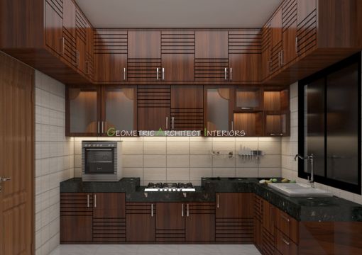 kitchen design with beautiful lighting