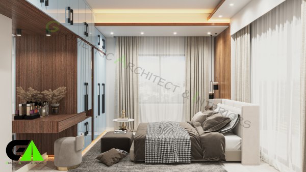 Master bedroom interior design at Savar