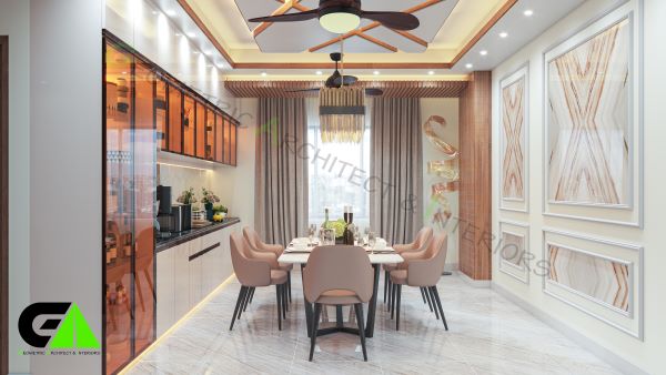 dining room interior design at savar