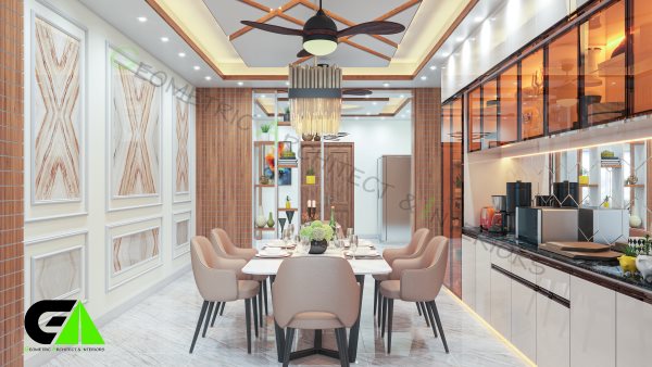 luxury dining room interior