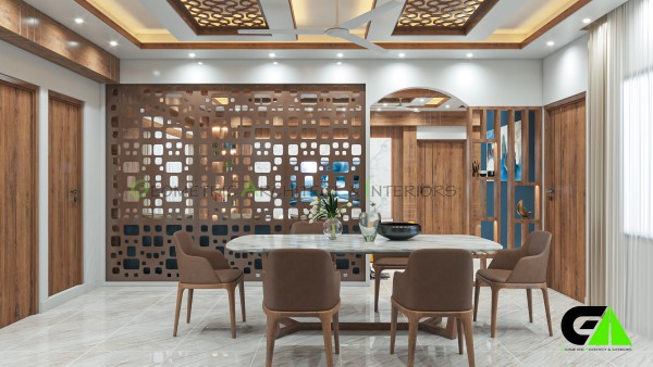 dining room interior design at savar