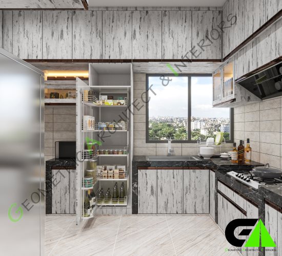 kitchen interior design at Keraniganj