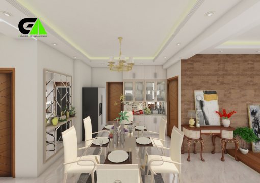 dining room interior design at Mirpur Dhaka