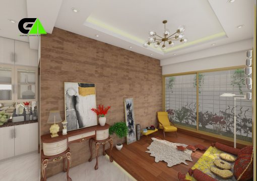 family living room design at Mirpur Dhaka