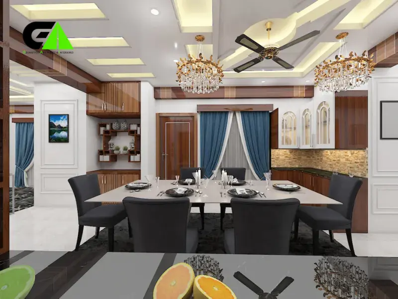 Dining room interior design in Rajshahi