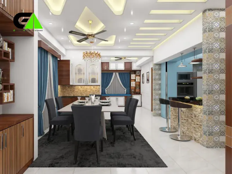 dining room interior design in Faridpur