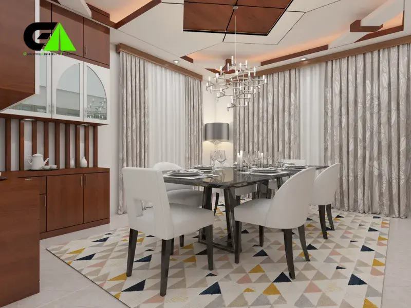 dining room interior design in kushtia