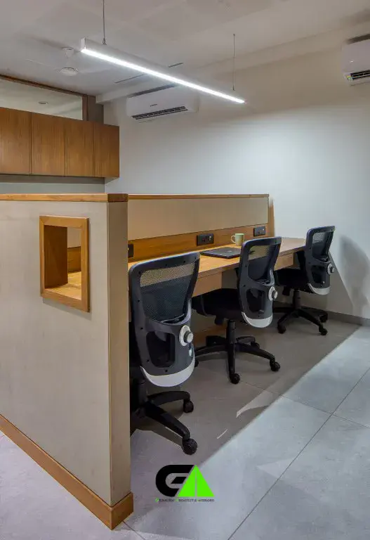 minimalistic work station design in dhaka