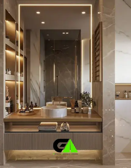 bathroom interior design in Dhanmondi