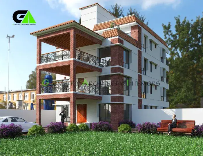 Triplex house design in Manikgonj