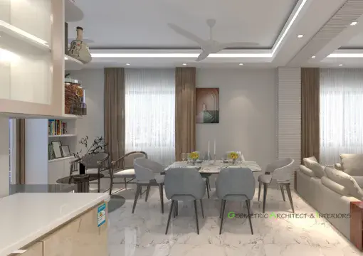 dining room interior design in Sylhet