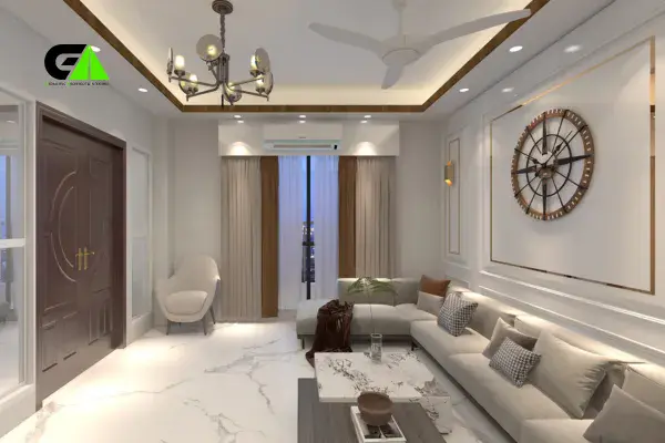 Living room interior design in Bangladesh